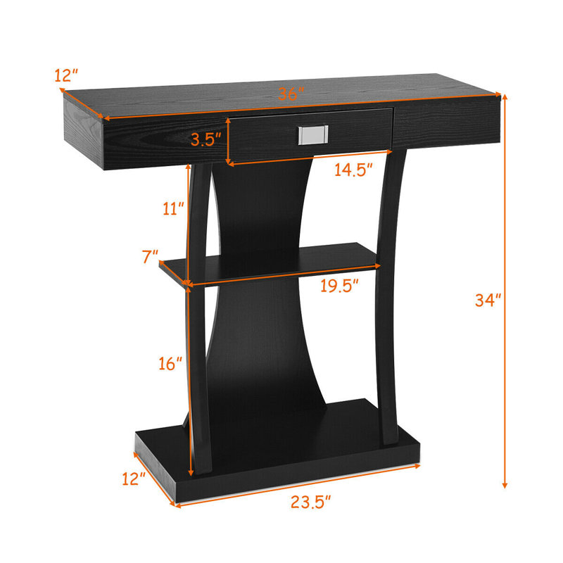Shamritsky 36'' Console Table