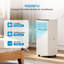 4-in-1 Portable Air Conditioner 9000 BTU – Cooling, Dehumidifier, Fan & Sleep Mode – Quiet Digital Display, 24H Timer, Remote, Window Kit – Cools Rooms up to 400 Sq Ft – White