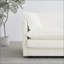 Canapés | Ensemble de canapé 3 pièces en chenille ivoire décontracté - 2 fauteuils + 2 sièges | pour le salon | Chêne blanc américain | Cabriole
