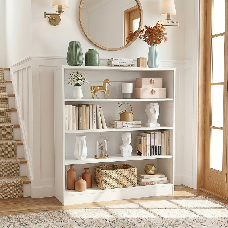 Armoire à chaussures à 5 niveaux avec tablettes réglables, rangement à chaussures pour 20 entrées, Blanc