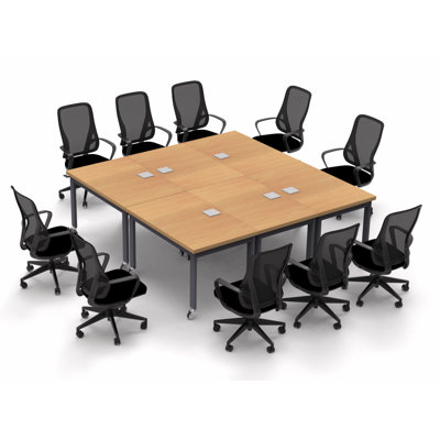 10 Person Conference Meeting Tables with 10 Chairs Complete Set