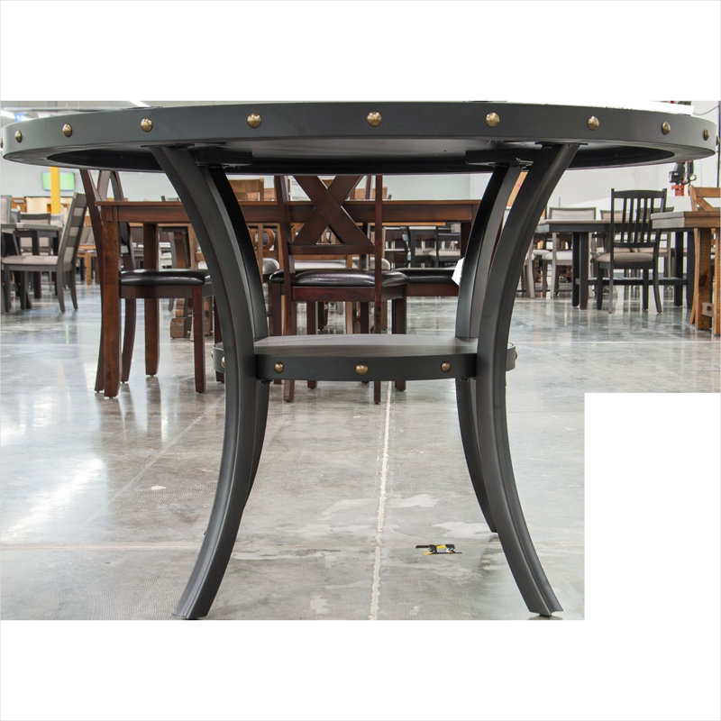 with Solid Wood Base Dining Table