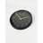 Stylish Decorative Wall Clock, 11.8 Inch Diameter, Black & Yellow | Durable 100% Plastic with Real Glass Cover, 1.8 Inch Thickness | Perfect for Home, Office, or Kitchen Décor, Modern Design & Easy to Read-105523910