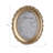 Mavin Chic Oval Photo Frame With Rosette Border - Decorative Picture Frame For Entryway And Living Room Display - Perfect For Wall Decor Accent - Gold-1315520145