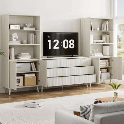 3-Piece Bedroom Set (1 Dresser + 2 Pantry Cabinets)