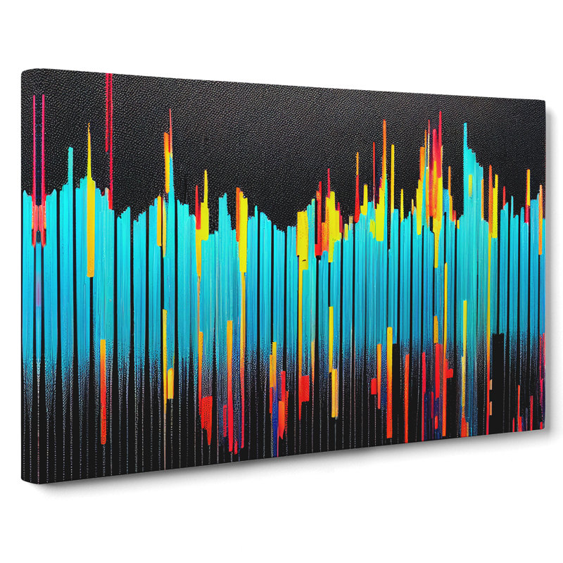 Quirky Abstract - Wrapped Canvas Print, 35cm H x 50cm W x 3cm D