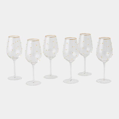 S/6 Celebration Wine Glass