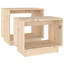 Ebern Designs Nesting Coffee Tables 2 Pcs Solid Wood Pine-2140334200