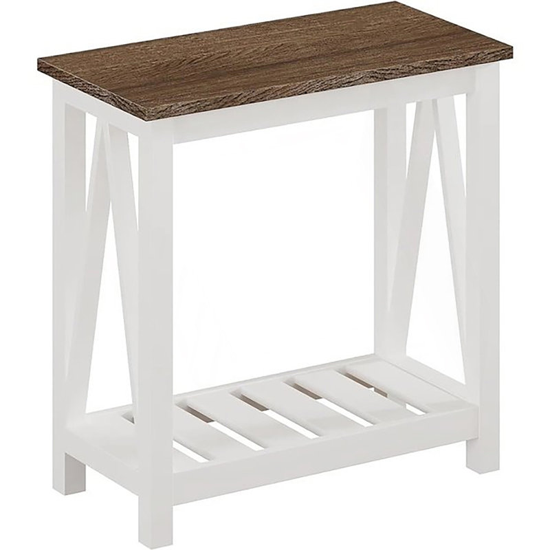 End Table with Storage Shelf