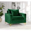 Fauteuil large en velours Naomi-1800154250