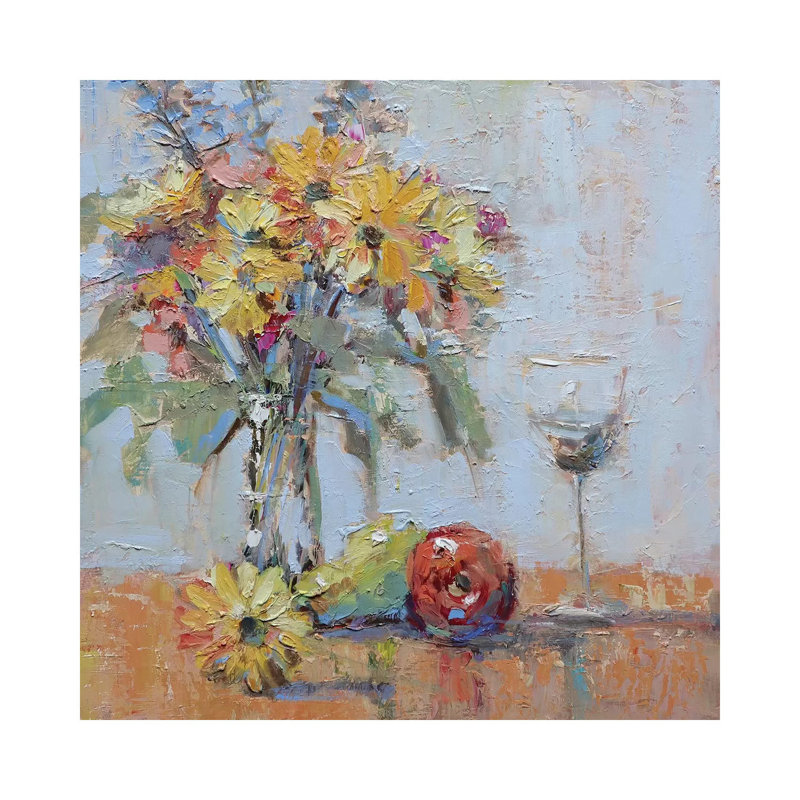 Spring Fling 1 Piece Wrapped Canvas Painting, 66.04 cm H x 66.04 cm W x 3.175 cm D
