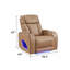 Fauteuil inclinable de style moderne Fortuner en bois et massage inclus - caramel