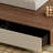 Simple rotating square stone slab coffee table