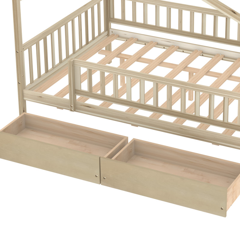 Nystead Slat Storage Bed, Natural