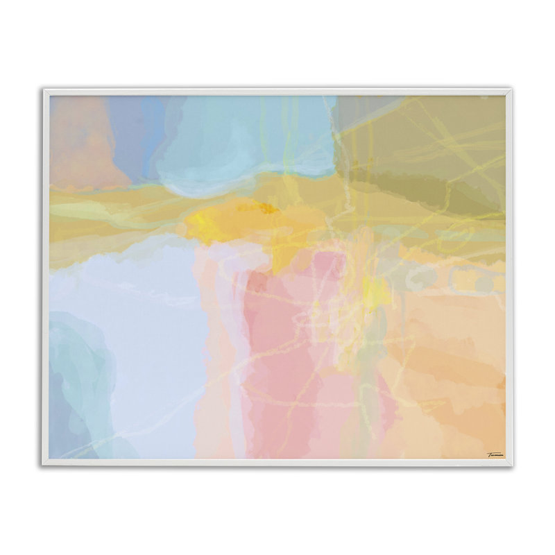 «Giclee Art» par Michael Tienhaara, H 11 po x l 14 po, Giclée encadrée blanc bord de mer