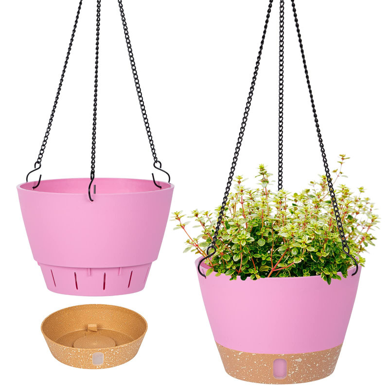 Jardinière suspendue, Rose