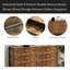 Commode double 6 tiroirs de style industriel
