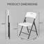 Chaise 4 pièces pliable en plastique PEHD avec structure en acier