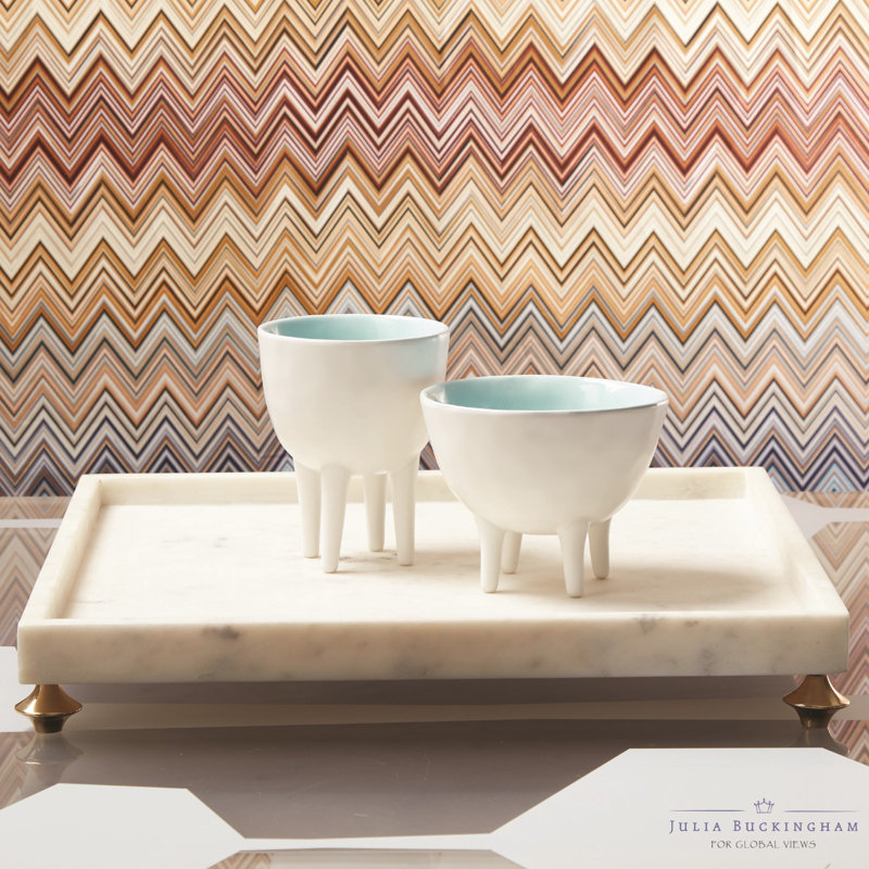 Julia Buckingham Quintessesntial Accent Tray, White