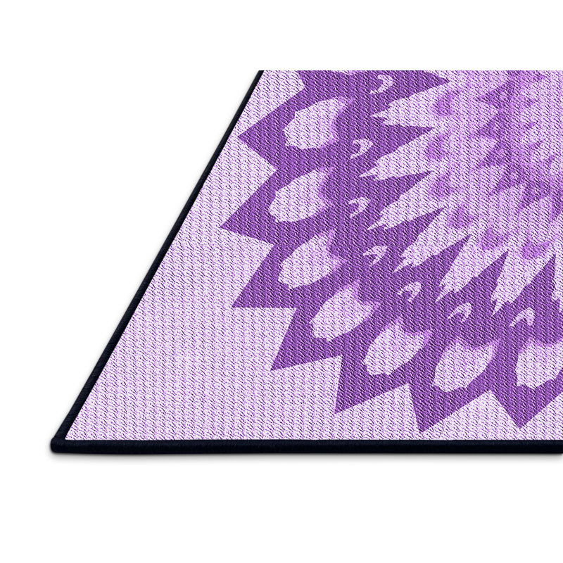 Tapis mauve en laine, Rectangle 2 pi x 3 pi