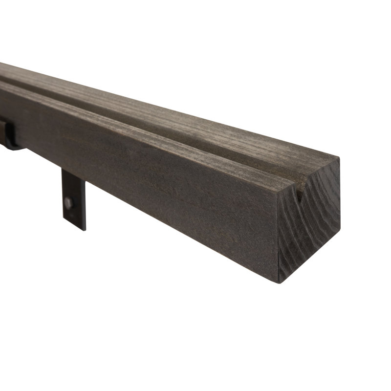 Rayne 2x3 Picture Ledge, Ebony, 62x3x2