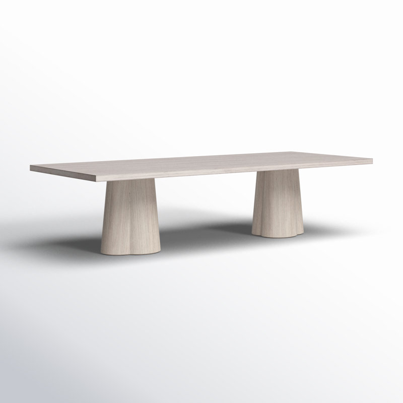 Arya Acacia Wood Dining Table, 105" L x 42" W