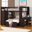 Lit superposé en forme de L avec bureau intégré et garde-robe-791705992-791705999