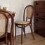 Ensemble de 2 chaises d'appoint à dossier beige et brun noisette