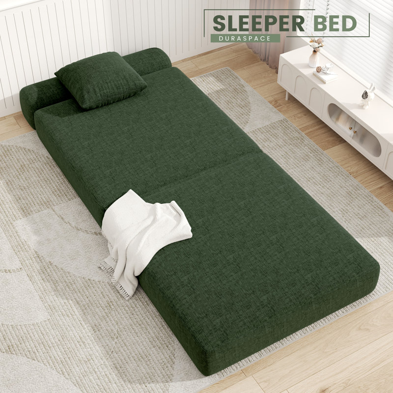 Folding Sofa Bed DIY Combination Modular Sofa Convertible Chenille Couch For Living Room