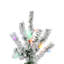 Sierra Flocked Fir Artificial Christmas Tree with Multicolored Light-482977088