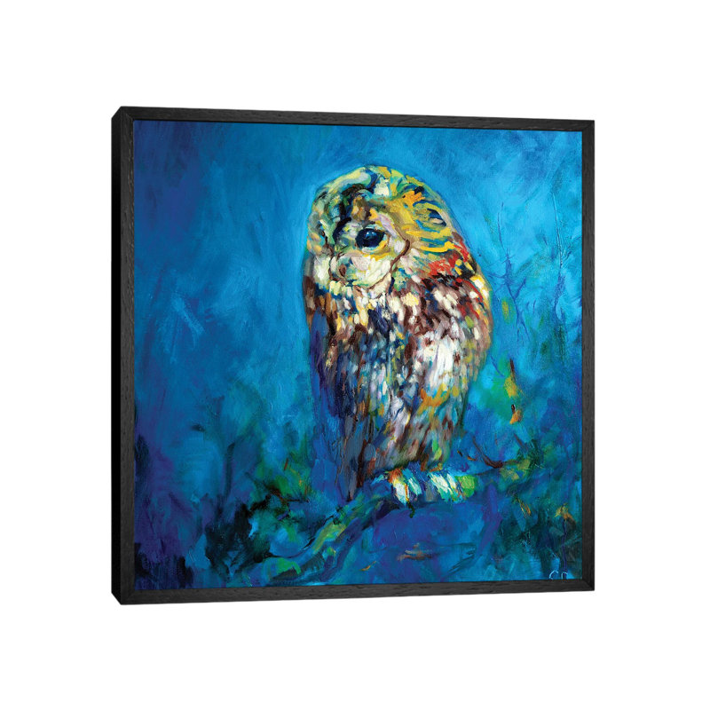 Ivy Roost by Sue Gardner - Painting on Canvas, Black Framed, 93.98 cm H x 93.98 cm W