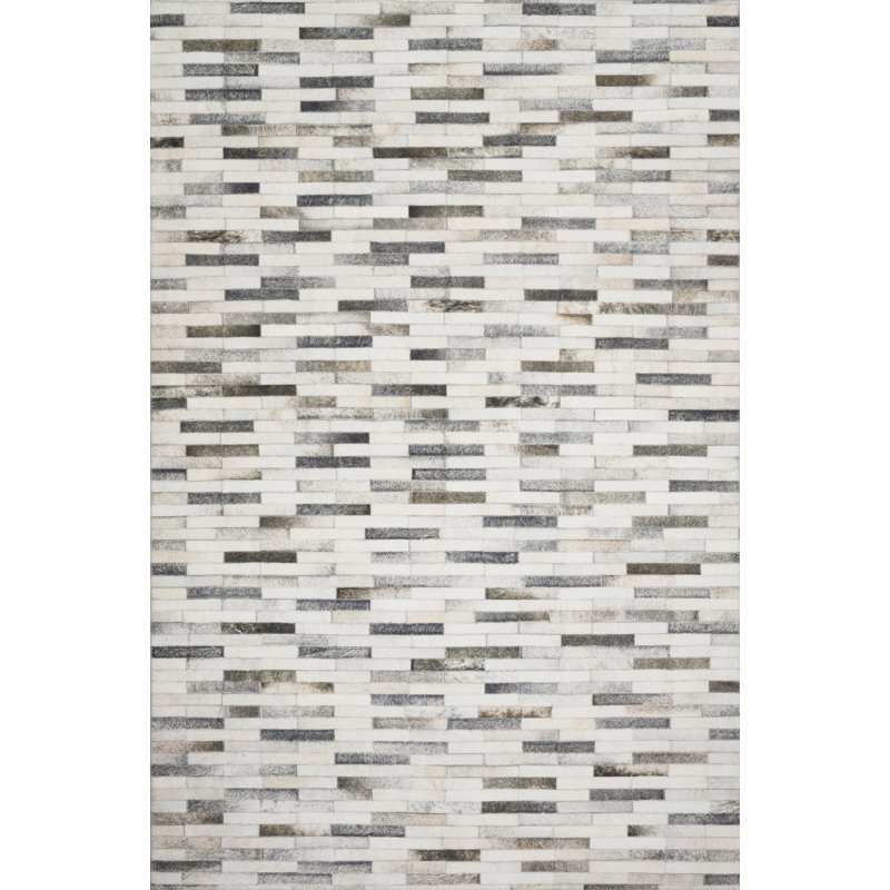 Tapis ivoire à motif géométrique Rogers, Rectangle 3 pi 6 po x 5 pi 6 po