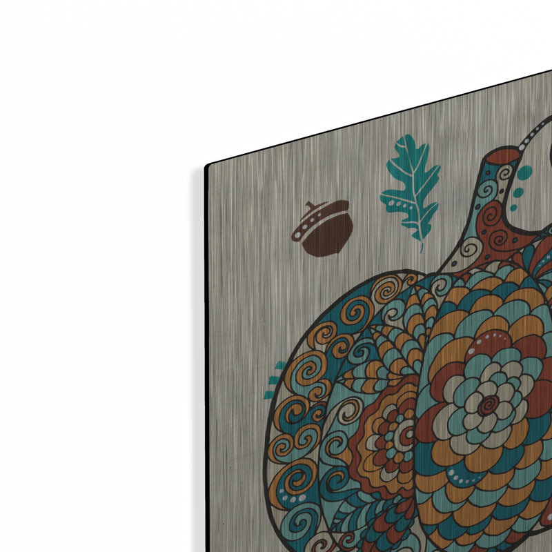 Bungalow Rose «Gourd 2» par Dean Russo, art mural en métal, H 12 po x l 12 po