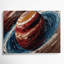 «Space Jupiters Great Red Spot», art mural sur toile noire-2145407824