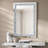 Davaunte Glass Framed Rectangle Wall Mirror Accent Decorative Mirror Crystal Diamond Horizontal and Vertical-1244161600