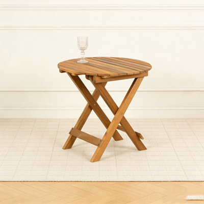 WOOD SIDE TABLE