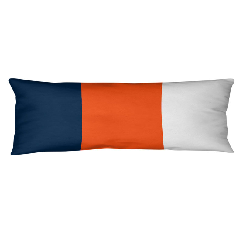Polyester Medium Pillow, Denver Navy/Orange/Silver, Tennessee Football