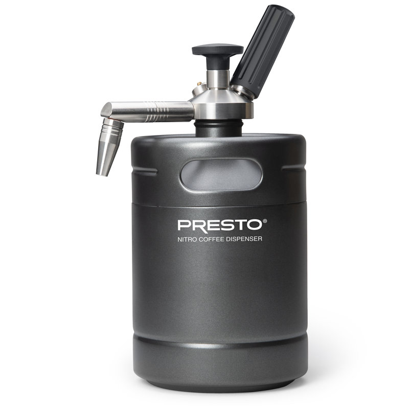 Presto Black Stainless Steel Nitro Cold Brew Coffee Dispenser