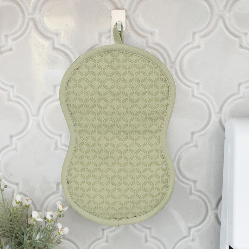 All-Clad Silicone Ogee Potholders (Set of 2), Fennel