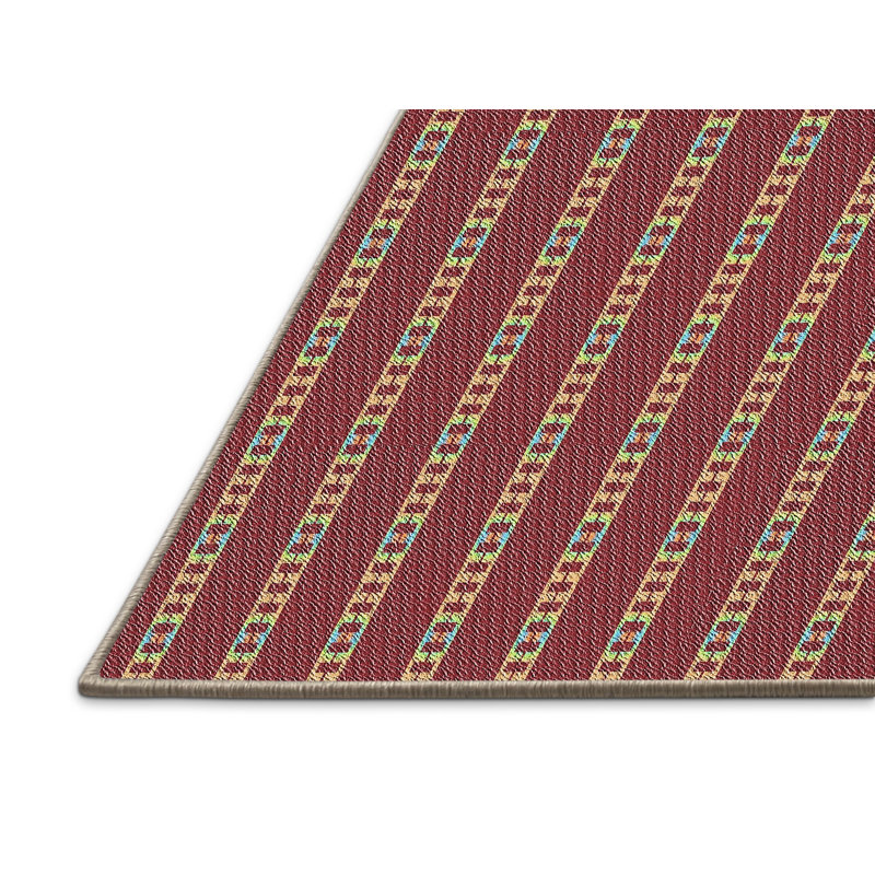 Tapis brun tissé à la machine, Rectangle de 7 pi x 9 pi