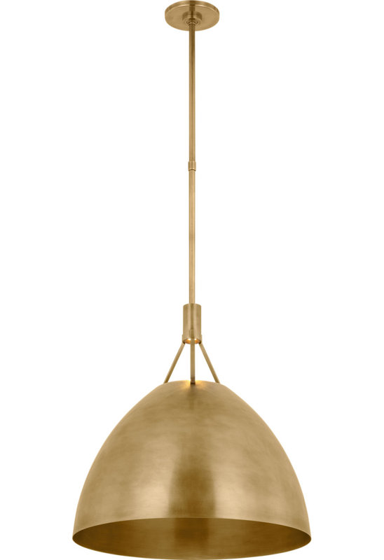 Sospeso 1 - Light LED Pendant, Natural Brass