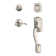 Camelot Handleset with Deadbolt and Accent Door Lever and Rosette