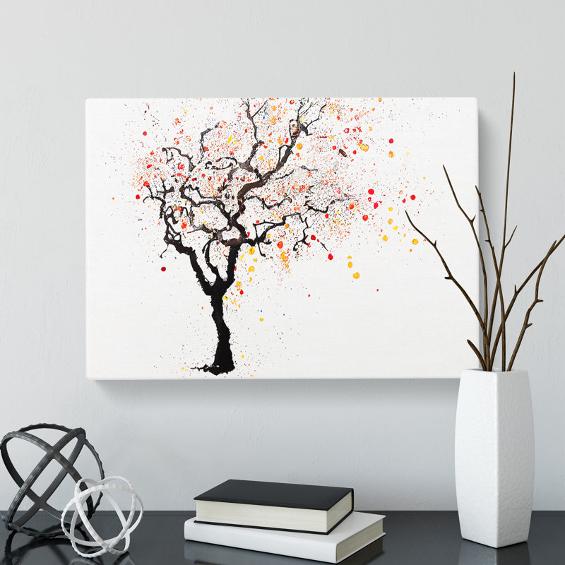 Gentle Tree - Wrapped Canvas Painting, 35cm H x 50cm W x 3cm D