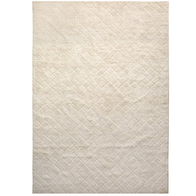 Tapis crème tissé à plat à la main / tissé à la main Stardust