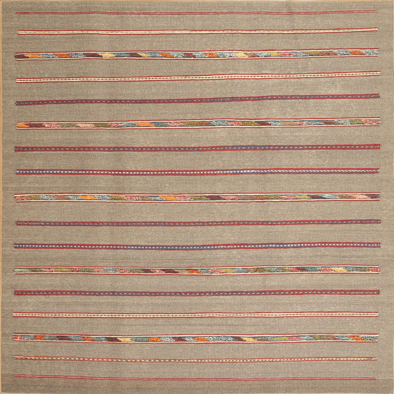 Abstract Indoor Rug, Square 7'