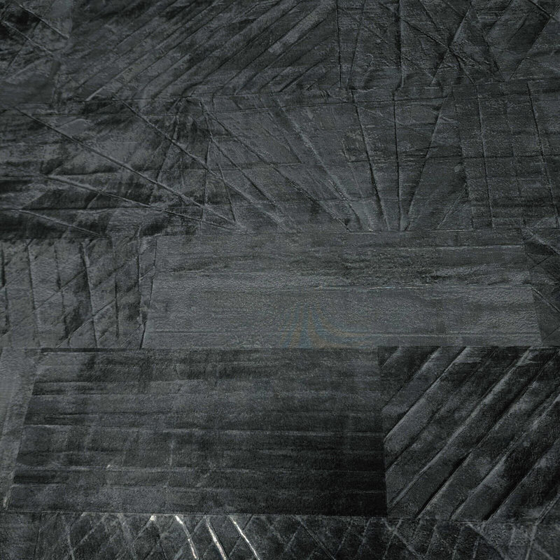 Papier peint texturé gris anthracite Geo Lines