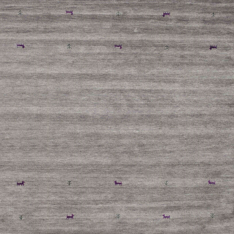 Tapis gris zone contemporaine, Carré 4 pi