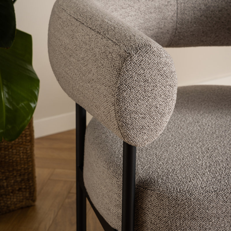Dartez Upholstered Cotton Blend Armchair