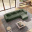 Barrett Minimalist Oversized Modular Comfy Fabric Sofa for Living Room, L Shaped Sectional Couches with Ottoman (3 Seats+Ottoman)-1009600580-1033060104-1033060107
