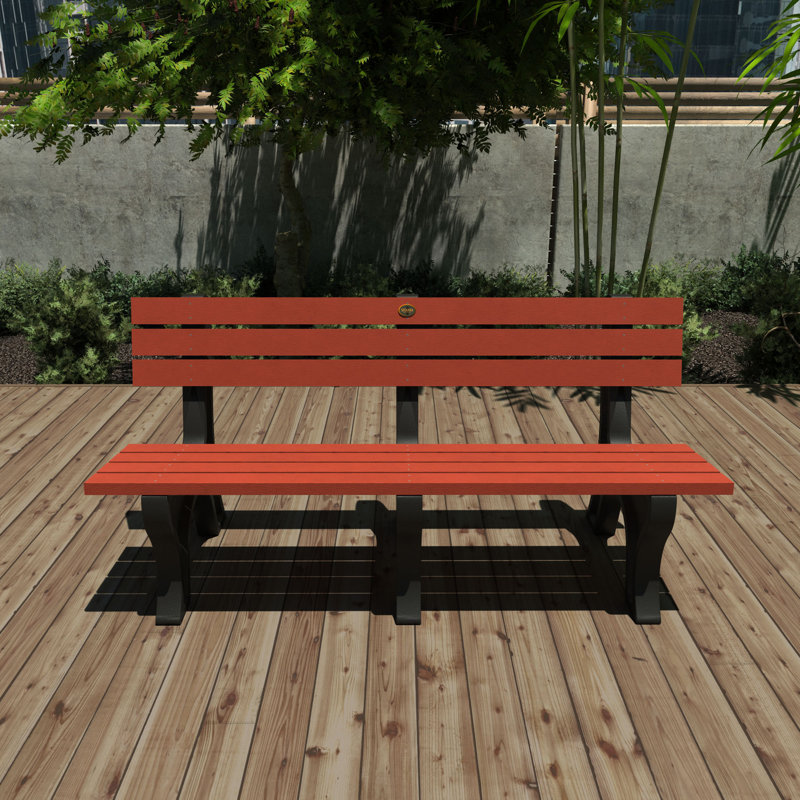 Swing Outdoor Bench, Red